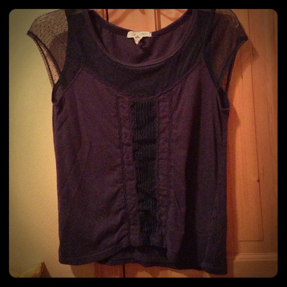 A navy blouse