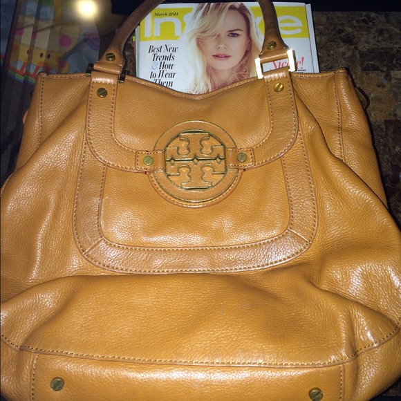 Tory Burch brown leather shoulder bag