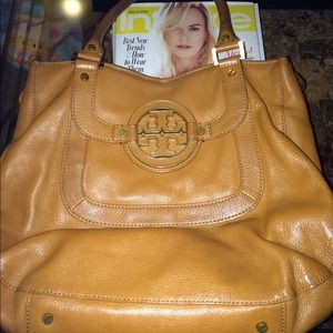 Tory Burch brown leather shoulder bag