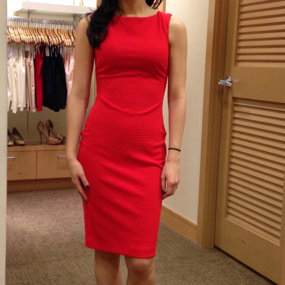 Red/orange dress
