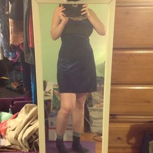 Color changing velvet dress