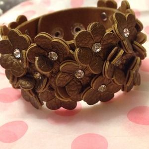 Faux letter bracelet