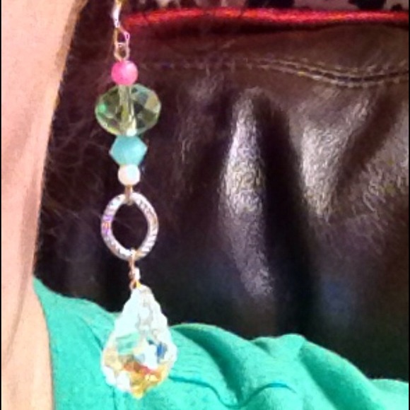 Crafted one of a kind Swarovski crystal earrings!