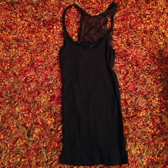 American Eagle Outfitters Tops - Black lace tank top