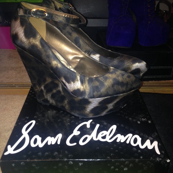 Sam Edelman cheetah wedges