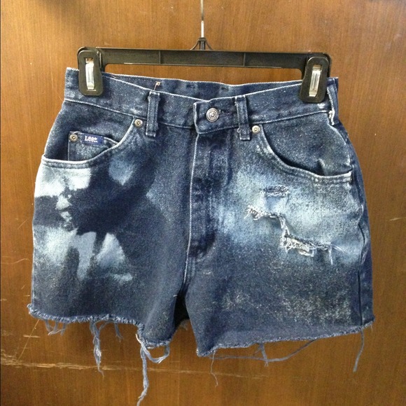 Small high waisted denim shorts