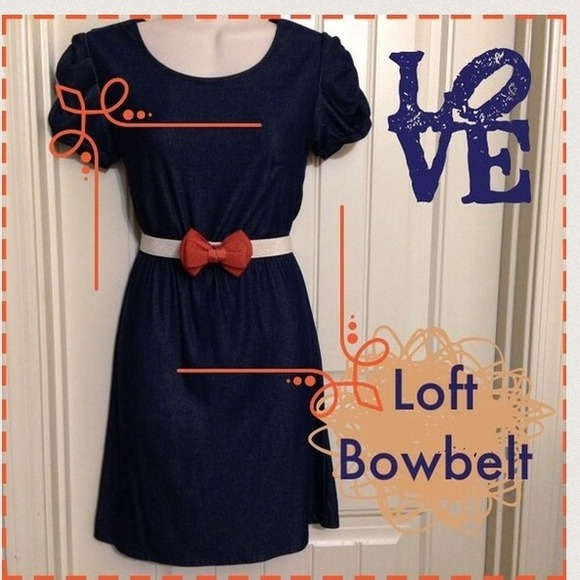 🚫BUNDLED🚫🎉Host Pick🎉Pretty LOFT bow belt - Picture 4 of 4