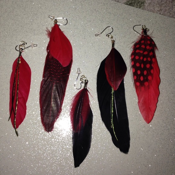 Feather earring