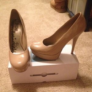 Nude high heels