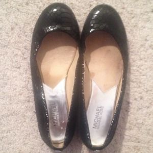 Sold!Michael Kors Snakeskin Ballet Flats