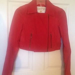 Sold!Vegan Leather Moto Jacket