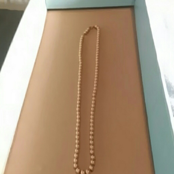 Gold beaded necklace
