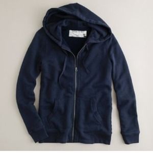 Sold!J. Crew Navy Vintage Fleece Zip up