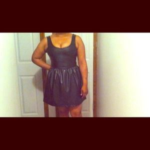 FAUX LEATHER DRESS!!!