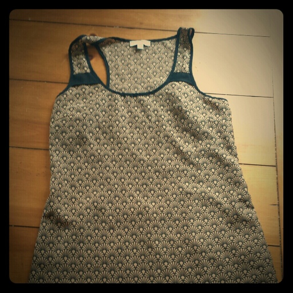Tan racerback dress with a unique pattern