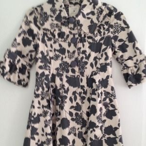 Floral gray and ivory jacket