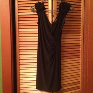 Slinky Black Dress. Size Small