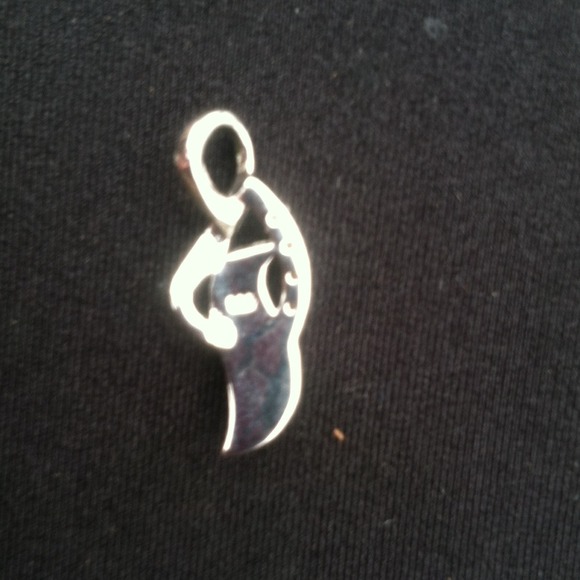 Sterling Silver Fire Opal Pendant 925 stamped - Picture 4 of 4