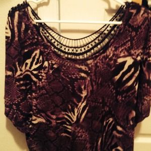 Purple flowers shirt