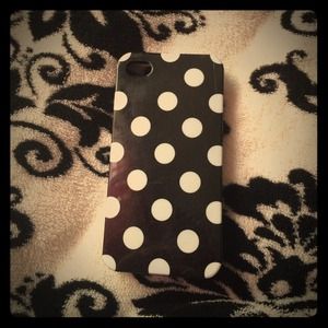 Black & white polka for iPhone 4& 4s case