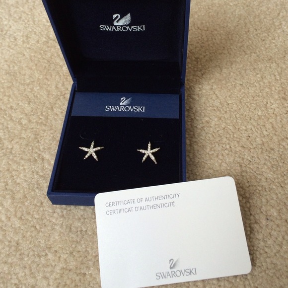 SOLD: Swarovski Starfish Earings