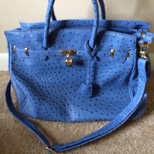 Blue handbag