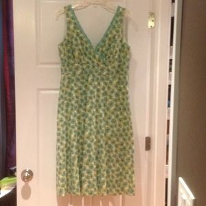 Boden Cotton Surplice Dress