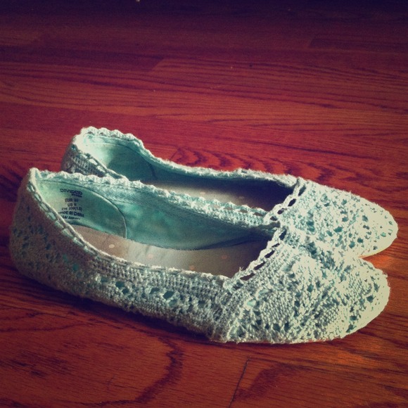 Teal blue flats