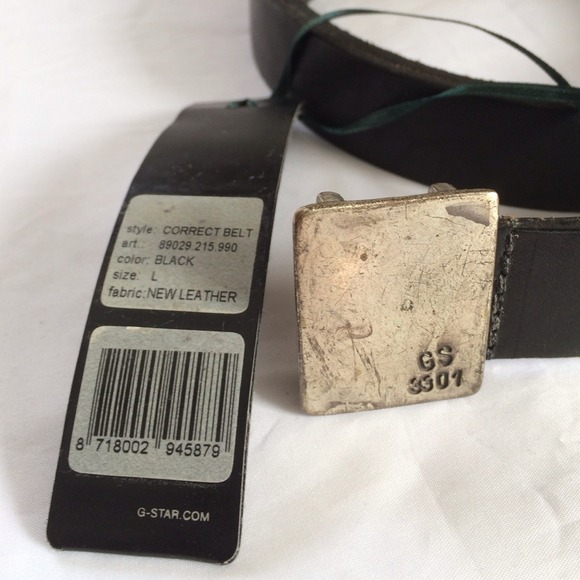 G-Star Raw 3301 Correct Line Belt Leather Sz. 95L main image 2