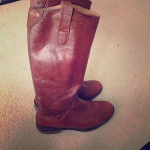 Real leather riding boots