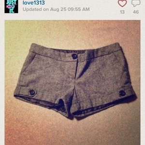 Hollister white shorts and grey shorts bundle