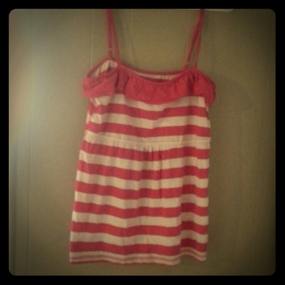 Pink & white tanktop