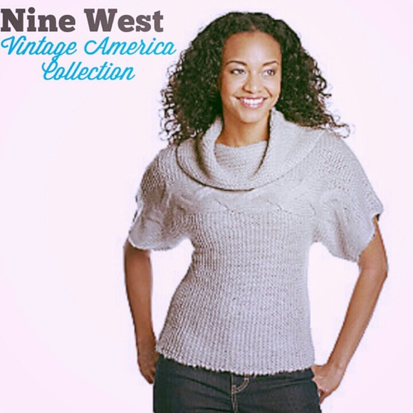 Nine West Vintage America Cowl Neck Sweater PS