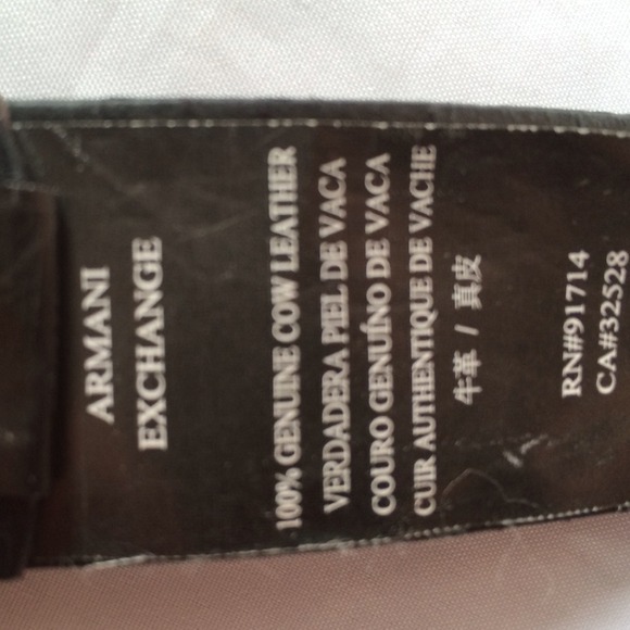 Armani Exchange Genuine Leather Belt main image 4