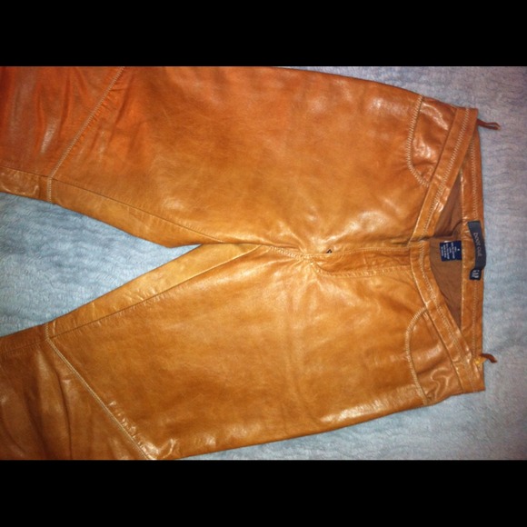 Gap boot cut leather pants