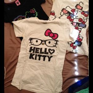 Bundled set of hello kitty shirts