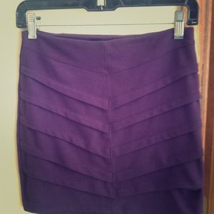 Purple polyester mini skirt from Windsor.