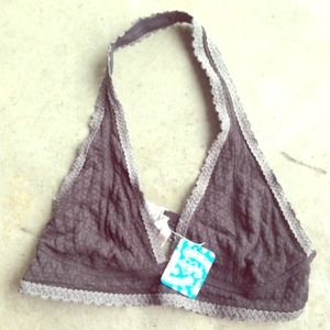 Free people lace halter bra