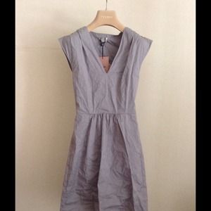 Miu Miu Crinkled Grey Dress