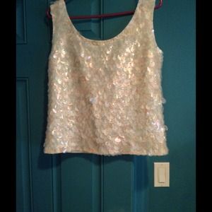 Vintage 60's Rainbow Sequin Top