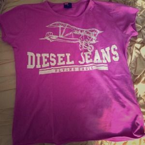 Never worn diesel cropped shirt