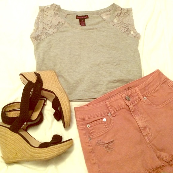 Grey Crop Top