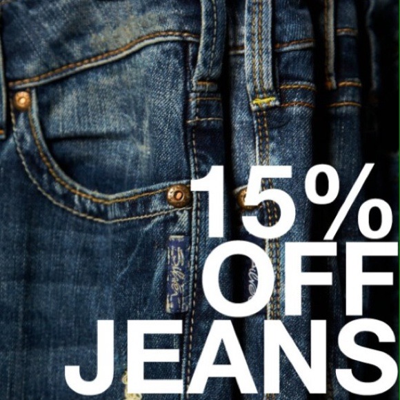 Sale on all jeans!