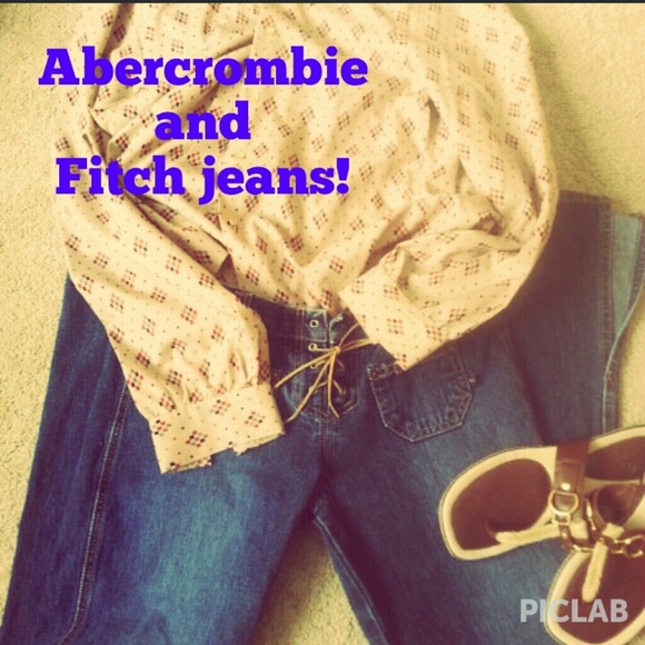 A & F suede lace up JEANS!