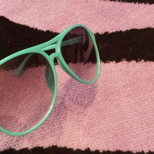 Teal sunglasses