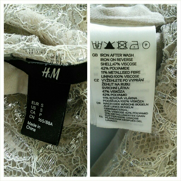 🚨BLOWOUT SALE💐HP 2x 🎉 H&M Beautiful elegant top - Picture 2 of 3
