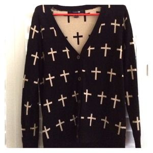 cross cardigan
