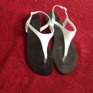 Ralph Lauren white sandals. Like new!