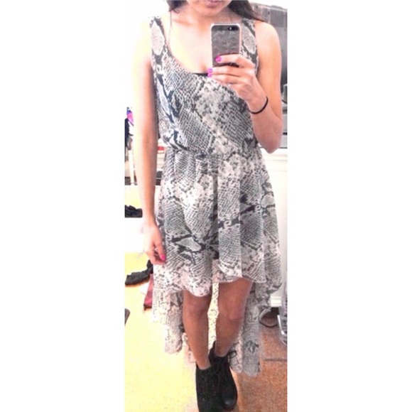 REDUCED! Snake print hi low dress