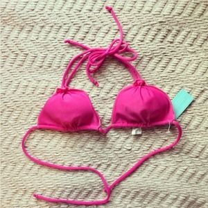 ❌SOLD❌ San Lorenzo pink triangle bikini top
